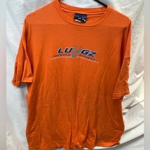 Vintage Lugz Orange Men's T-Shirt with logo men sz 2x-3x